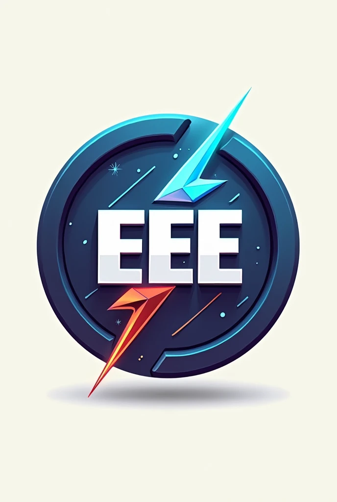 Design a rounded logo for Bold alphabet EEE department with electricity for EGS PILLAY POLYTECHNIC COLLEGE