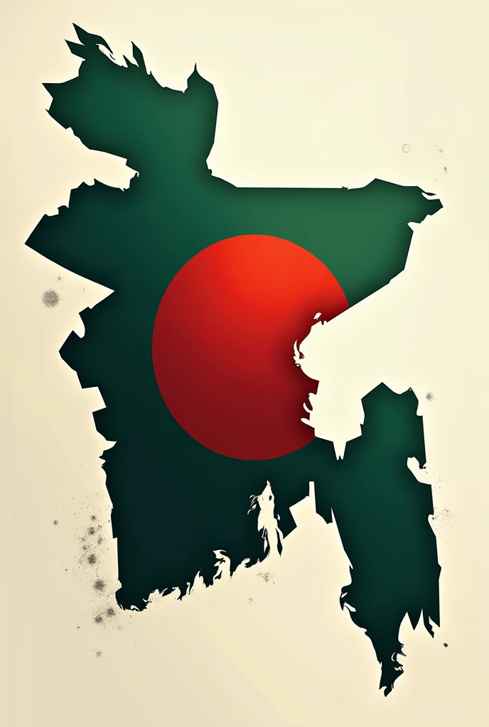 Bangladeshi flag modern art