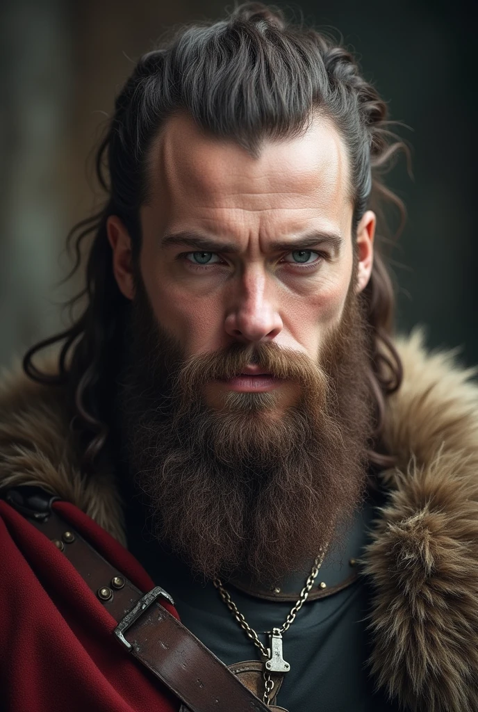 uses a completely different face to make a Viking king
