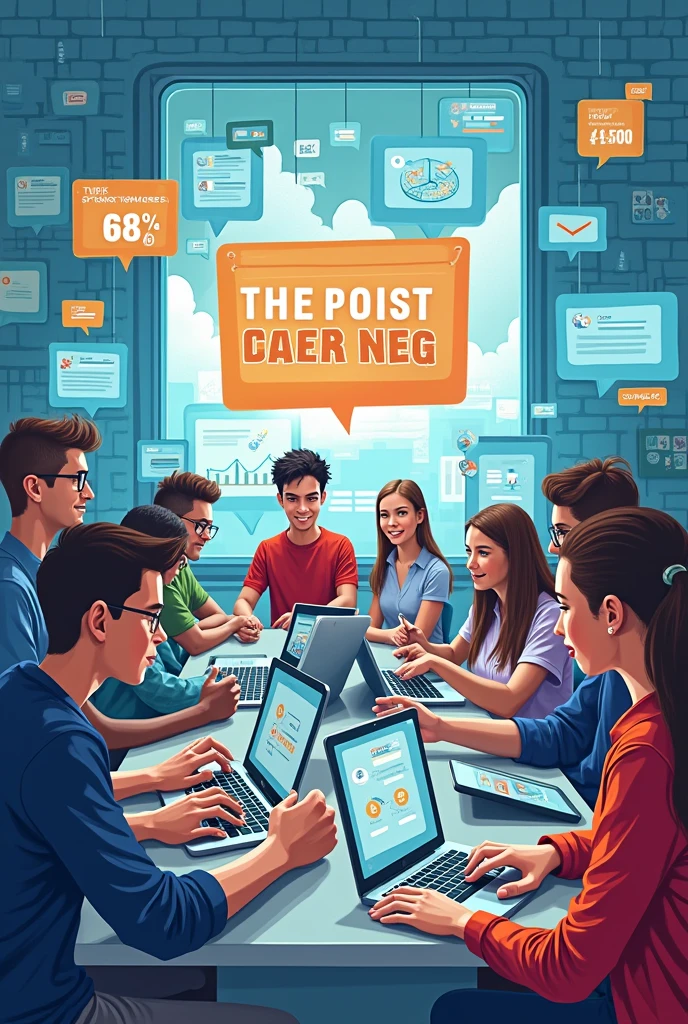 Create a digital poster which will be a campaign for high school students to be a responsible user and competent producer of media information with clear word