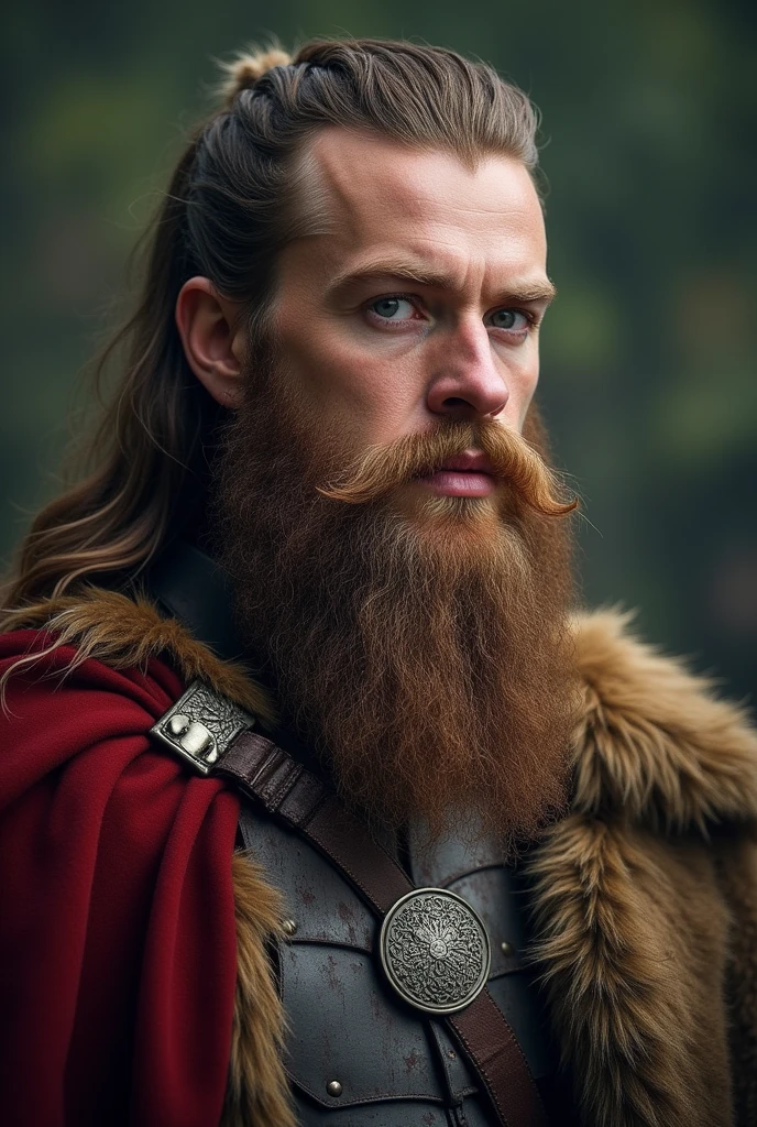 uses a completely different face to make a Viking king