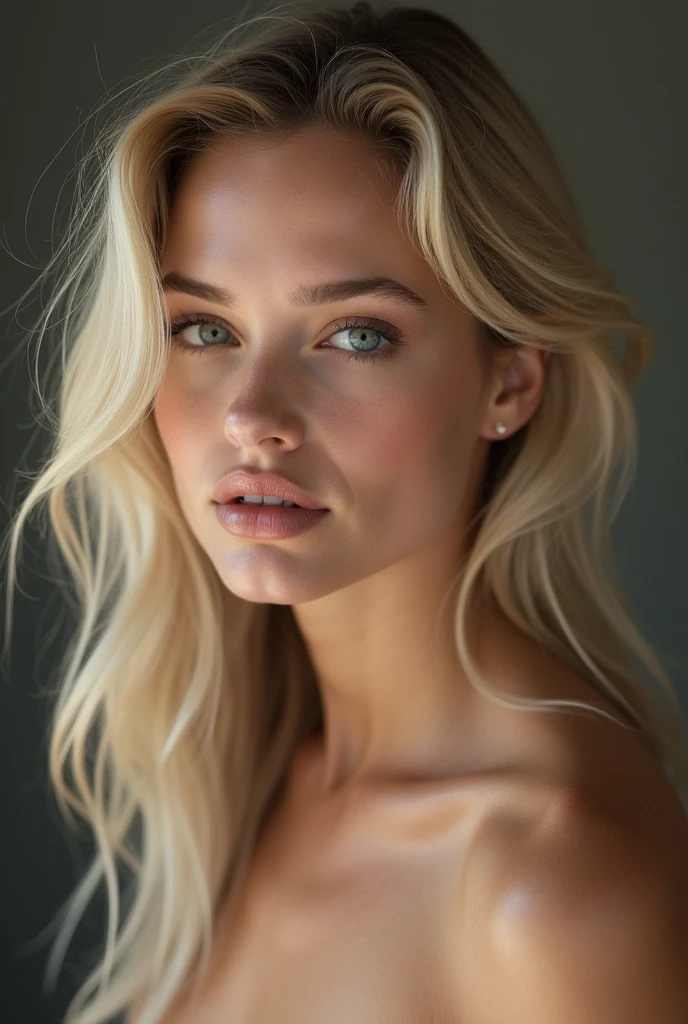 a white girl nude with sexy face