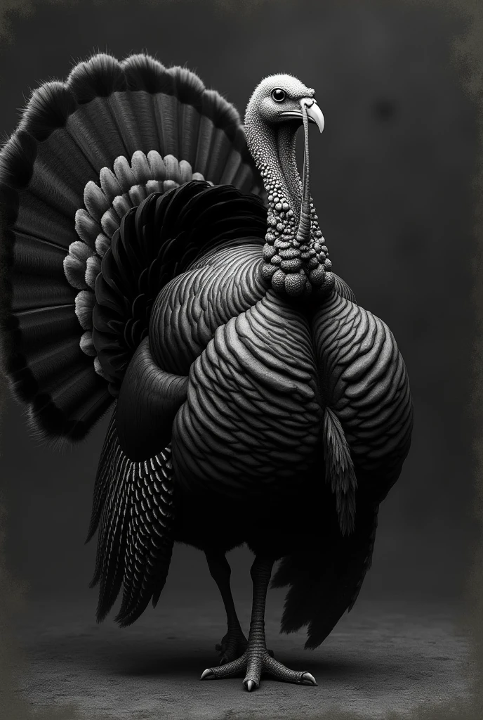 Turky bird, charcoal