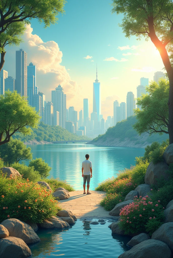 Light、City、Nature、peace、happiness、sun、blue sky