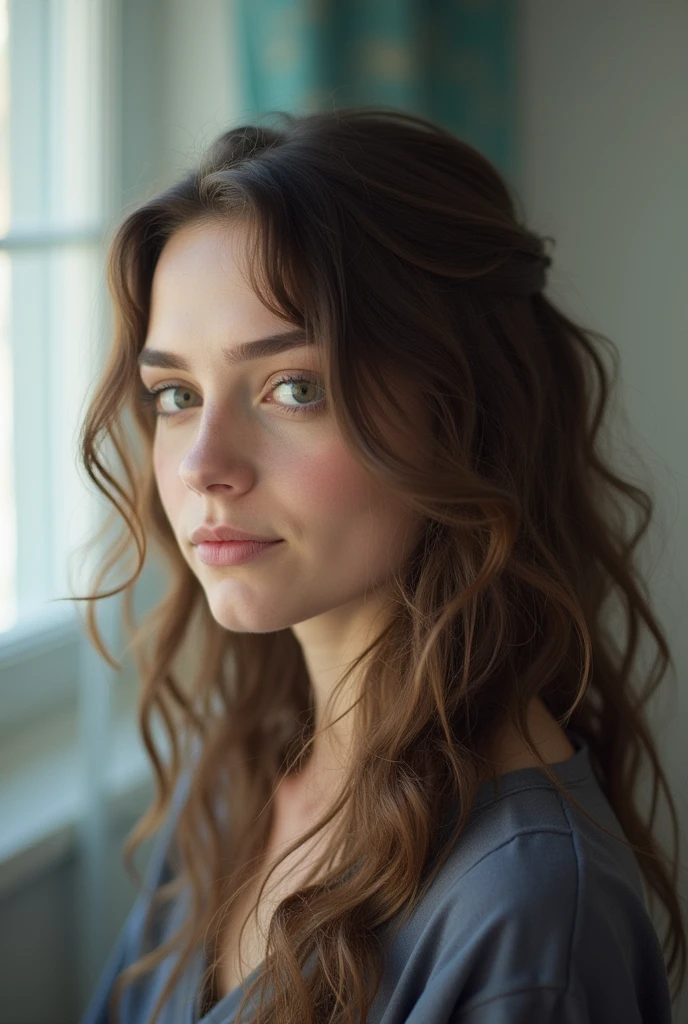 A picture of a person will not be on one side of the background but on the other side
