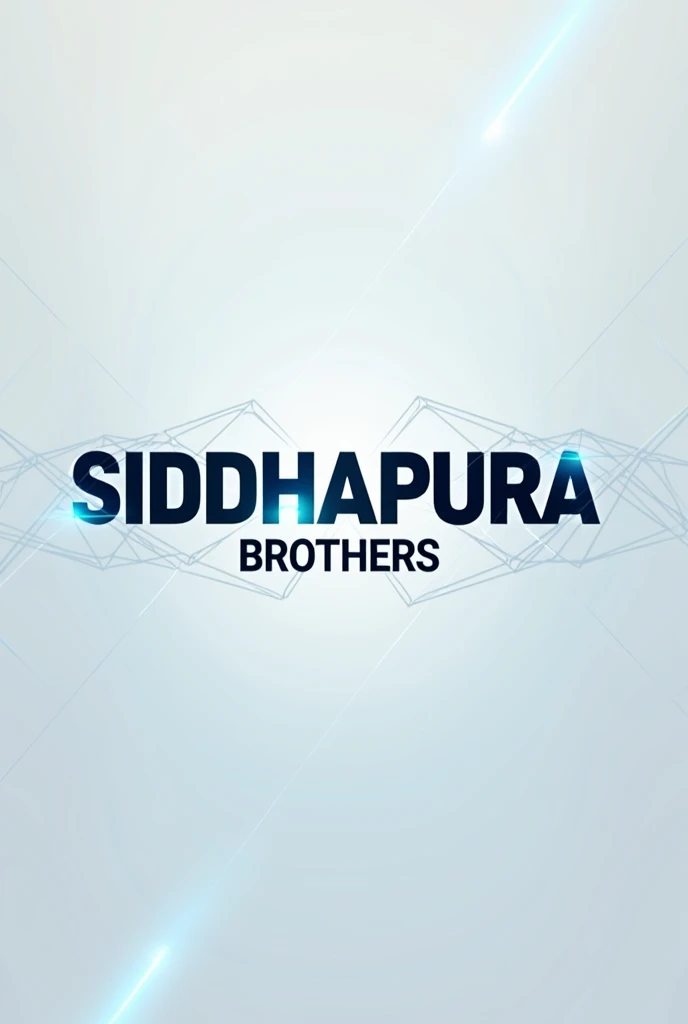 "SIDDHAPURA BROTHERS" text brand logo , theme electric engineering, light background,