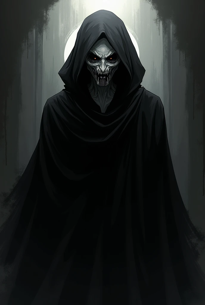 anime character "background"
My favorite color is black and white, always in the shadows, very scary face looks like a fish, you can see