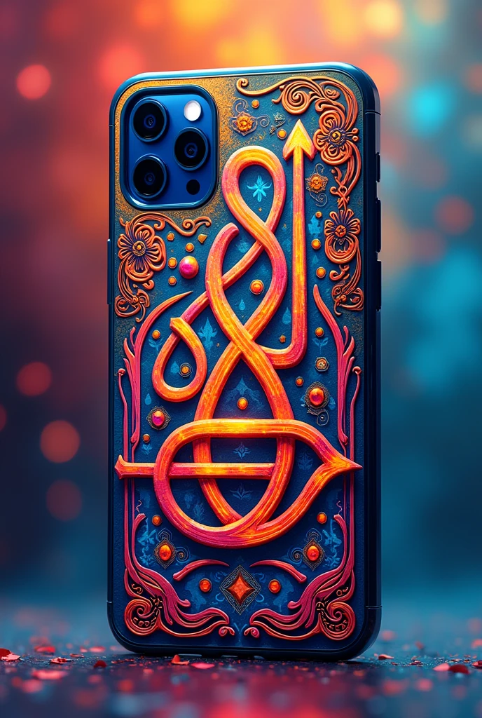 Arbi cligraphy colorfull phone case design