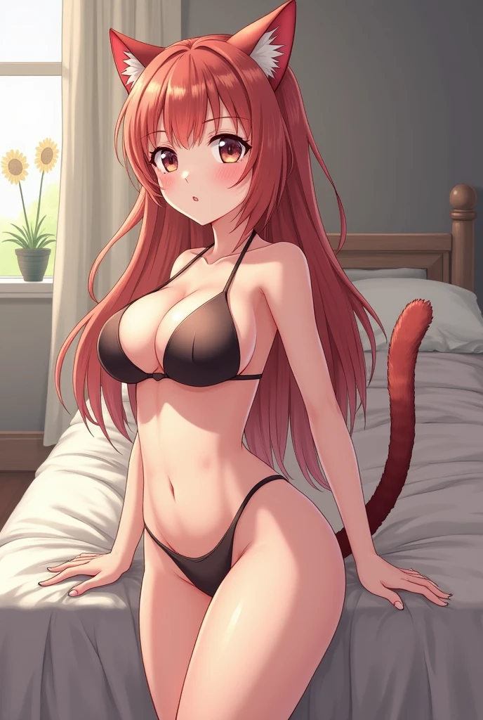 Anime girl cat nude big tits