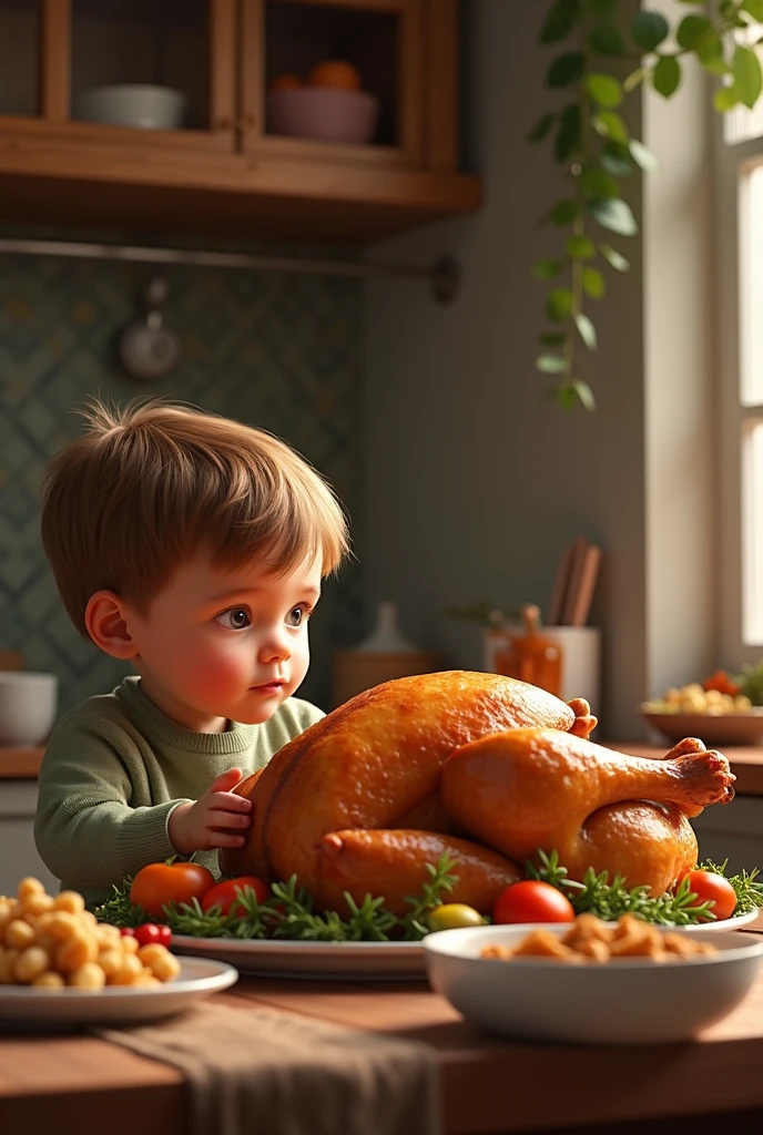 A ,Turky bird, grilled