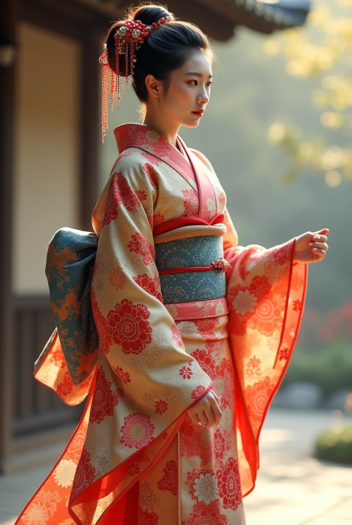 The beauty of Japanese kimono