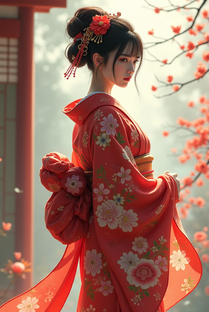 The beauty of Japanese kimono