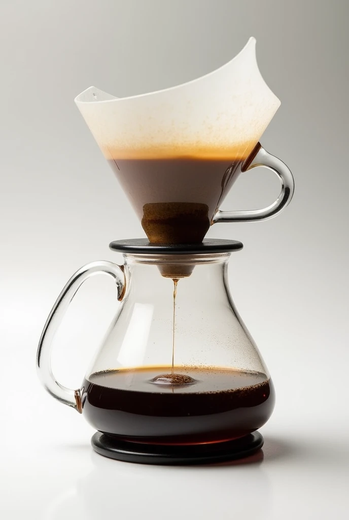 I need a coffee dripper has twist design. Like Hario V60 as sample. Made in glasses. Has rubber base and can be removable.
The whole design looks like Chemex combine with Hario V60 but in different way.
For the vessel, I need it in double walled glasses. And in twist design also.
I needed the whole thing is useful and pretty.
I don't need the handle.
