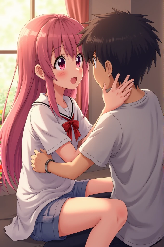 Anime girl being sexed by a anime boy