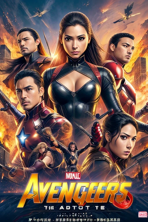 Hero of Justice、Adult women、Eroticism、Pichi Pichi Hero Suit、cross、Crucifixion、defeat、Plump、Wired pantyhose、Knee-high boots、Long gloves、Wavy short hair、Expressions of pain、Gloss、realism、high resolution、4K resolution、latex、Japanese、Cleavage、strong、city of ruins、fire、explosion、Masterpiece、the avengers、Sexy