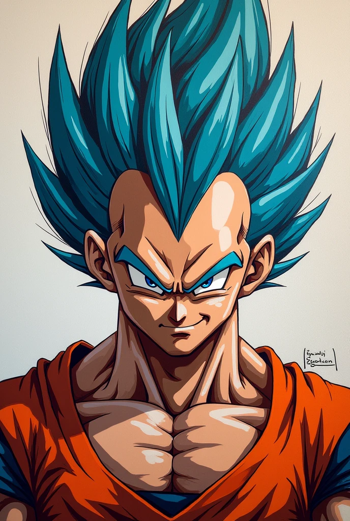 Full body, Vegeta from dragon ball, Expressive, 1980s, Detailed Face, Oil Painting, Heavy Strokes, By Jean Baptiste Monge, By Karol Bak, By Carne Griffiths, Masterpiece, Unreal Engine 3D; Symbolism, Colourful, Polished, Complex; UHD; D3D; 16K", Full Color Painting, Low Contrast, Soft Cinematic Light, Exposure Blend, Hdr, Front, 8k