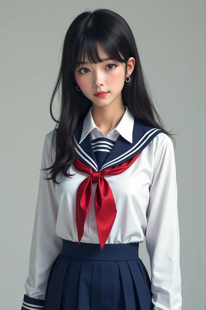 Watanabe Mayu akb48 wearing Indonesian high school uniform 