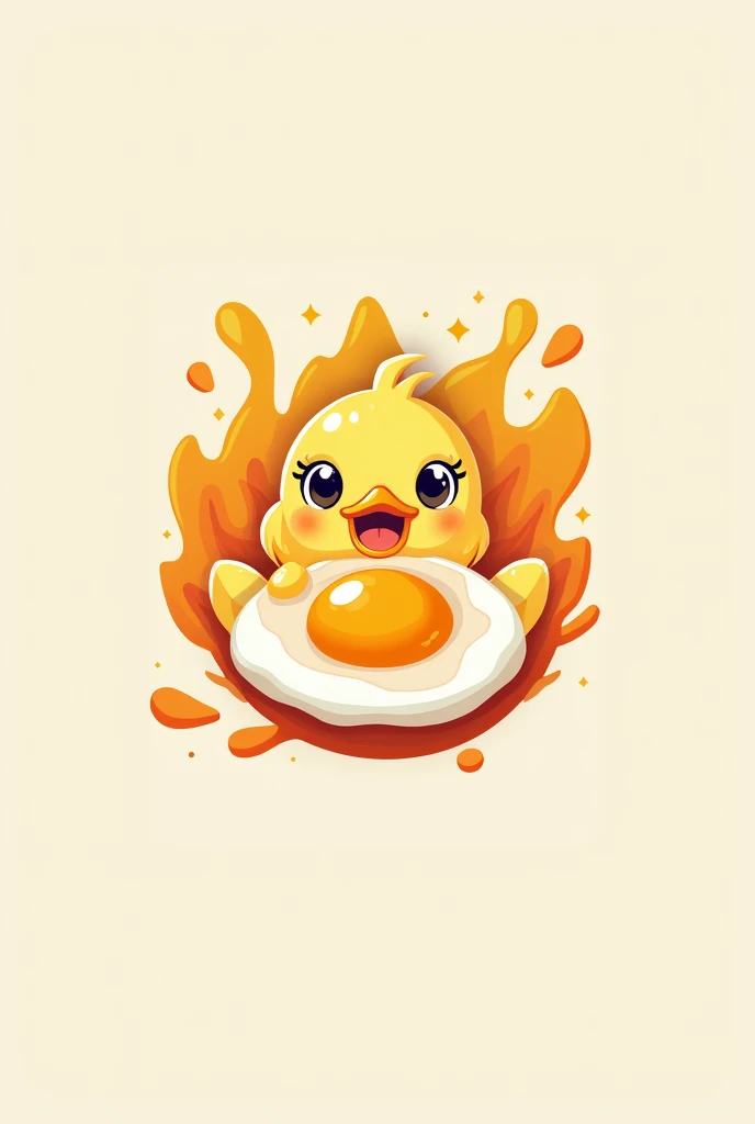 Make an logo for Quack Craft Enterprise add some salted egg for the design
