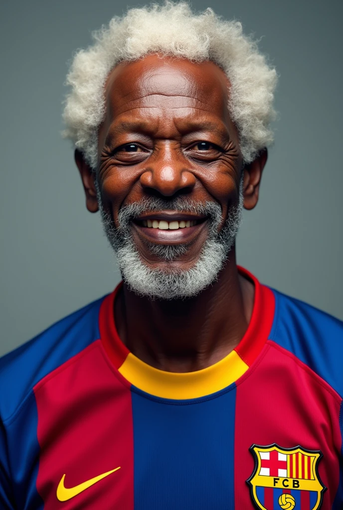 Live morgan wearing Barcelona football jersey