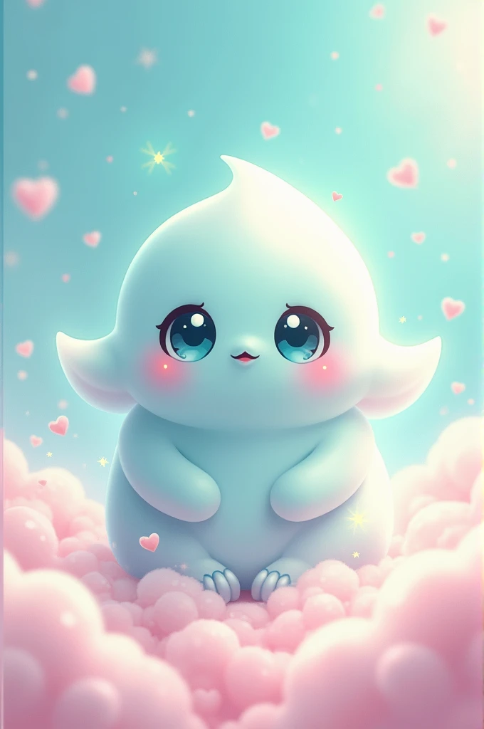Aesthetic light pink or blue pr green anime character candies