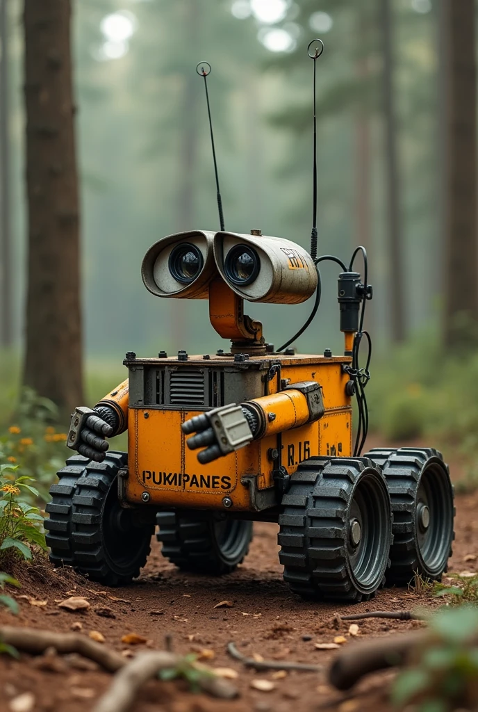 Make a forest fire prevention. THIS ONE IS MODELED AFTER THE CURIOSITY ROVER. Where it would be a small similar to a wall-e but more functional and more modern design. The design is that it have a 360 degree camera at the top to look around the forest to see whether there is a things could make a fire. And also at the back of the machine would have a cable telephone for calling the emergency. There is a the radar to connect with the satellite beside the camera. The wheel it use the one that use the same as nasa use in the mars to explore.