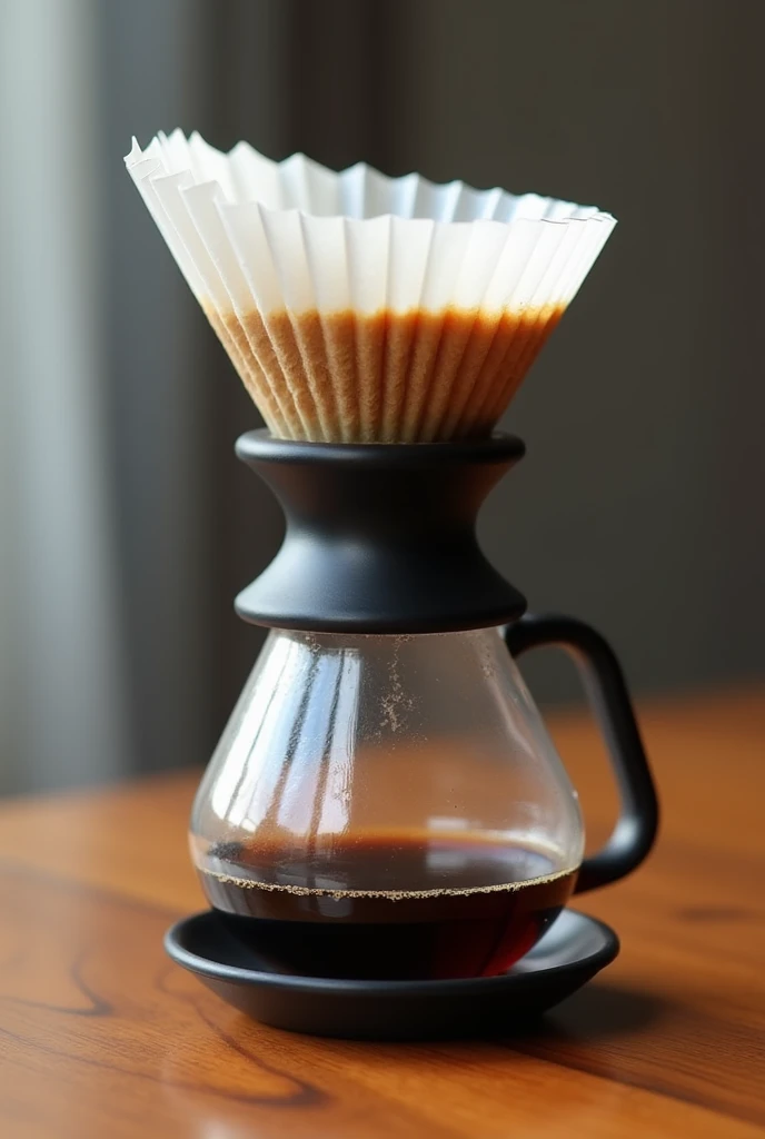 I need a coffee dripper has twist design. Like Hario V60 as sample.
Made in glasses. Has rubber base and can be removable and in black colour and make it bigger.
has paper filter on the dripper.
The whole design looks like Chemex combine with Hario V60 but in different way.
For the vessel, I need it in double walled glasses. Looks like the dripping water bottle. In twist design also.
I needed the whole thing is useful and pretty.
Whole things needs to be fashion