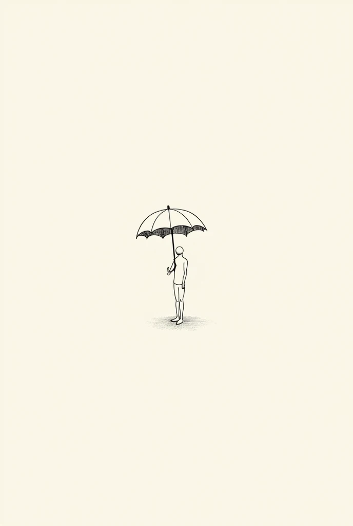 "A Person Standing with an Umbrella"
Line: Draw a person using simple lines—straight lines for the body and arms, and a curved line for the umbrella.
Shape: Use basic shapes like circles for the head and the umbrella’s top, and rectangles for the body and legs.
Texture: Add a few lines on the umbrella to suggest its texture.
Space: Position the umbrella slightly above and in front of the person to create a sense of space.
Form: Use light shading under the umbrella to give a sense of form.
Value: Darken the area under the umbrella slightly to show shadow