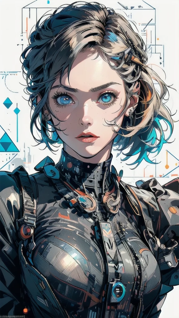 (((masterpiece, highest quality))),(((solo:1.2))),(((1girl:1.2))),32k wallpaper, very detailed, poster, vintage science fiction,(((((geometric cinematic movie poster))))), (bauhaus), shape,(((abstract))),(mid century modern),movie poster,(((((portfolio))))),(((((Close-up))))),(((((bust up))))),((((more various angle)))),(((highlight))),((((heterochromia)))),(((complete. detailed face))),(((Extremely talented))),(((((most complecated machine))))),(Cleavage),(((((unlimited mechanic Workaholic))))),(((Absolutely detailed Mighty machines background)))