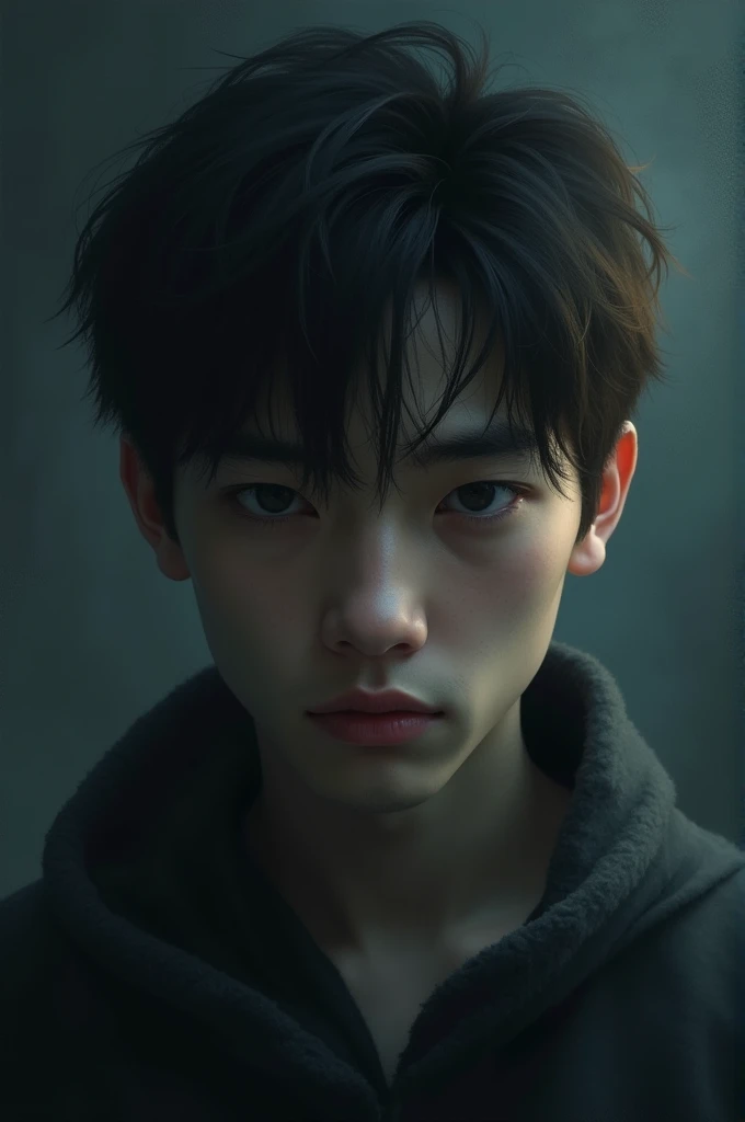 A dark cover of a sad young man but at the same time struggling with his problems with a title that says The Art of Healing