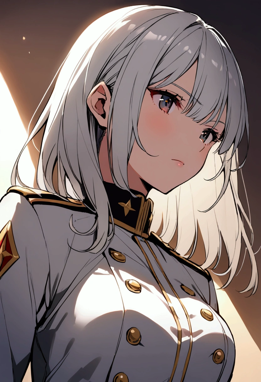 Silver Hair、uniform、clear
