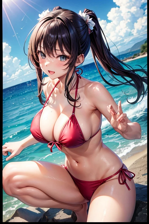 Shizuka Minamoto in a bikini