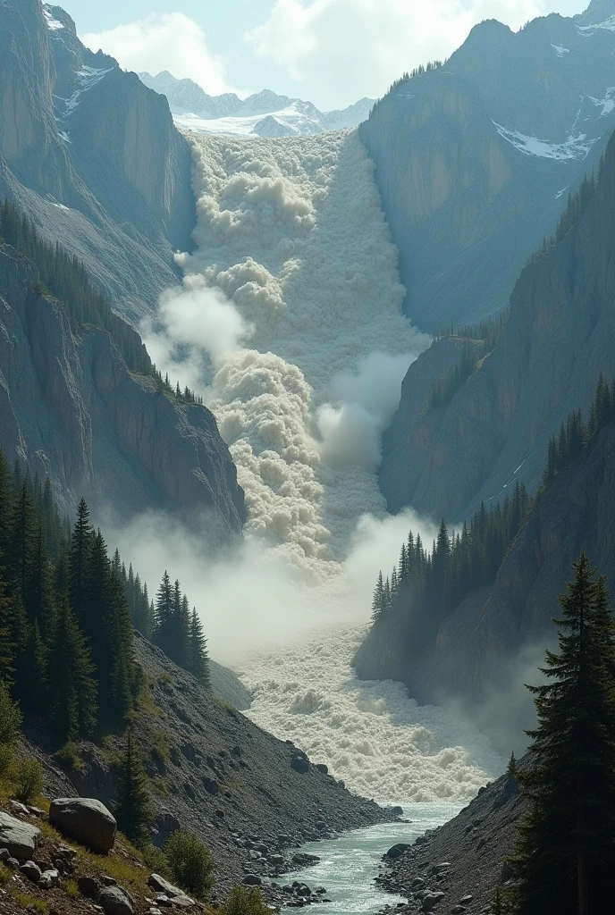 Create a reality picture of the most biggest
landslide