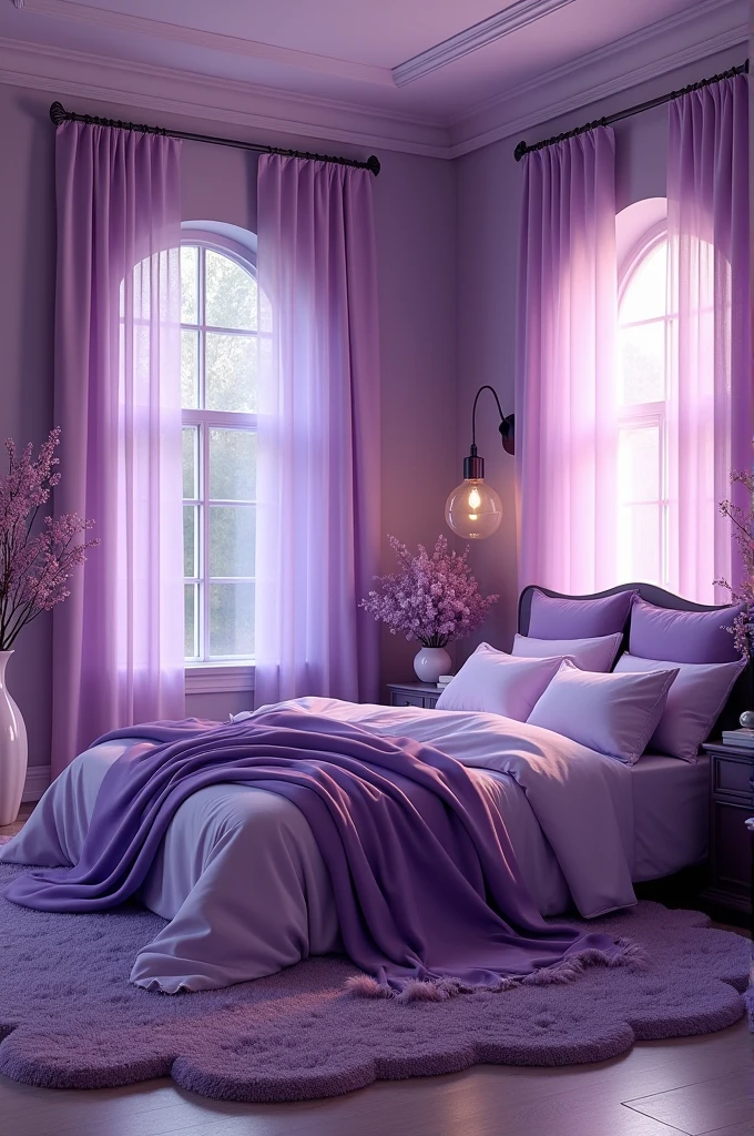 Purple bedroom