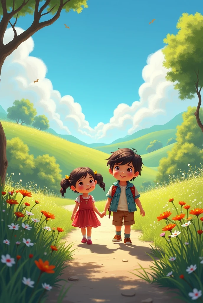 One Morning, the children, Peter and Laura, They had the idea that it was time to unravel the mystery
