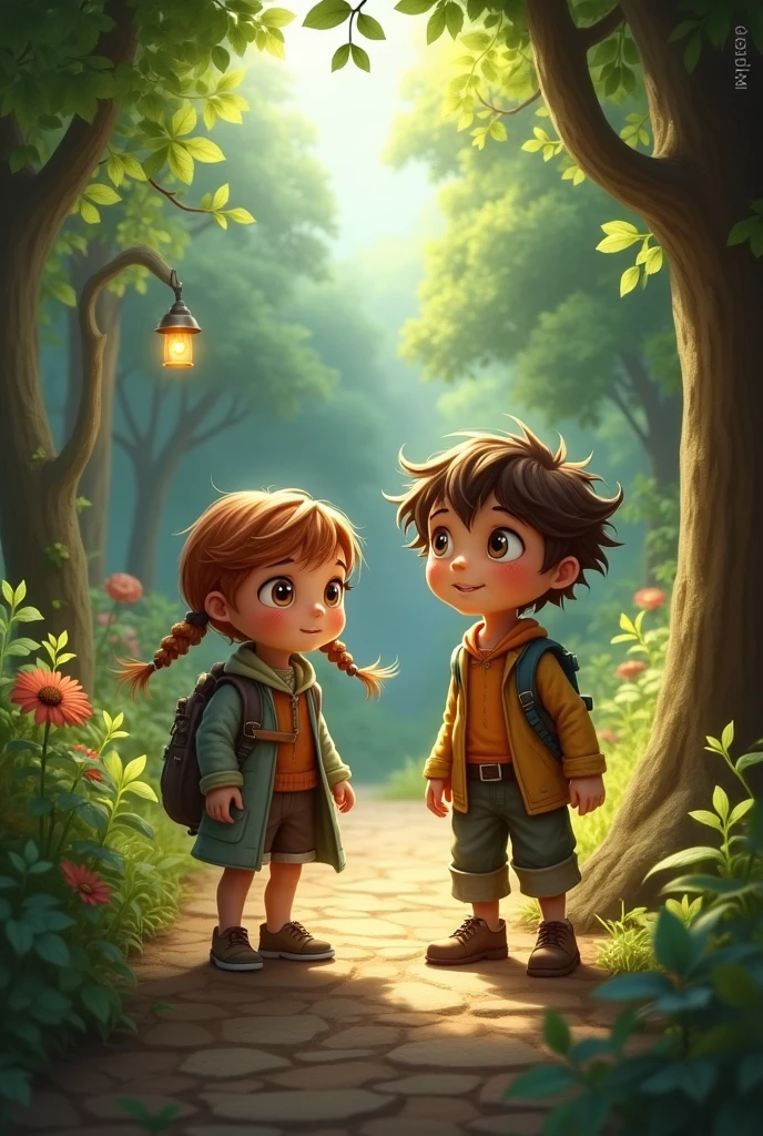 One Morning, the children, Peter and Laura, They had the idea that it was time to unravel the mystery