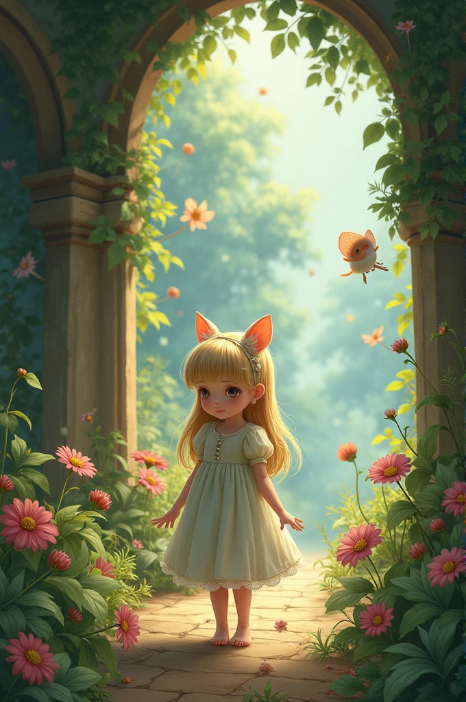 A masterpiece, top quality, highly detailed, extremely detailed, ultra-realistic, delicate anime style illustration. A cute and fun drawing on the theme of 19th century Europe, cinematic lighting and the fairy tale "Thumbelina".