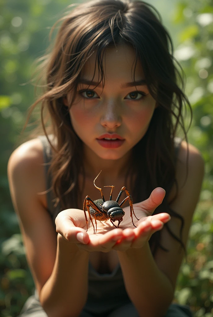 If a woman eats a spider insect