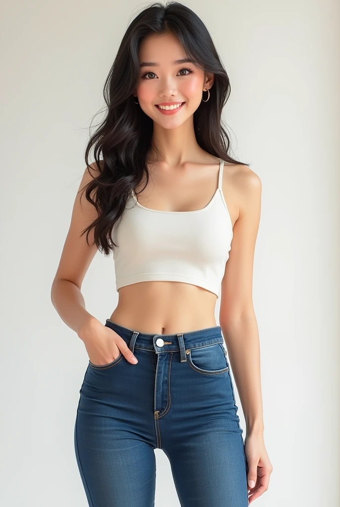 Yu Takeyama dressed in tight casual clothes and smiling