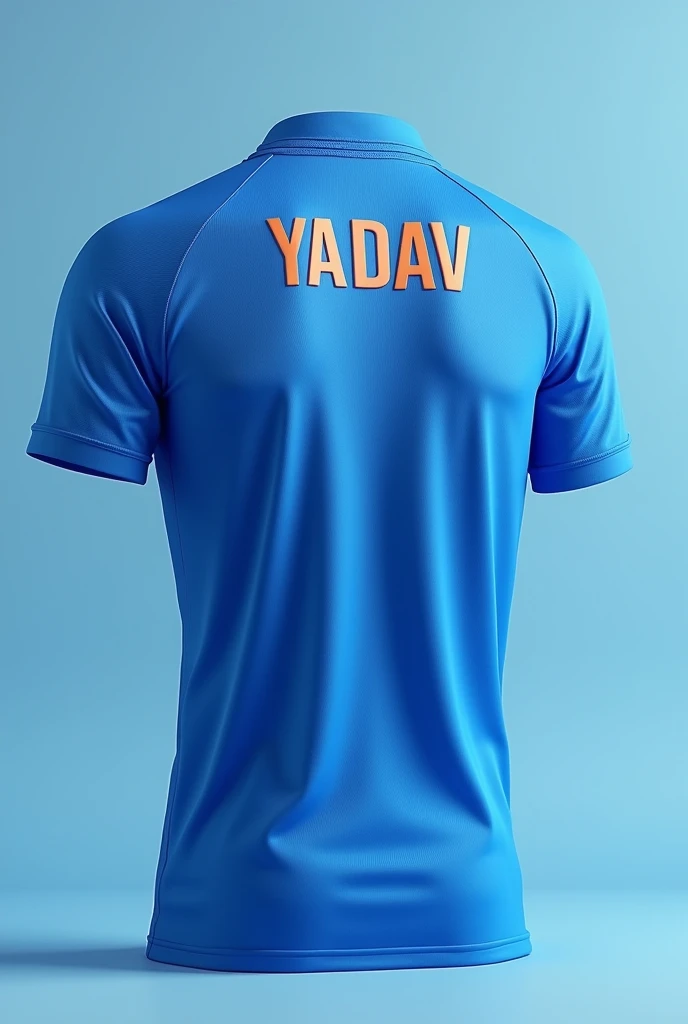 Full sky blue indian cricket jersey only, whose back side name kuldeep yadav without number