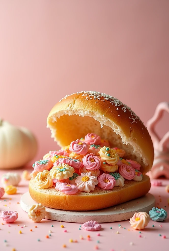 Photo of bread filled with decorations