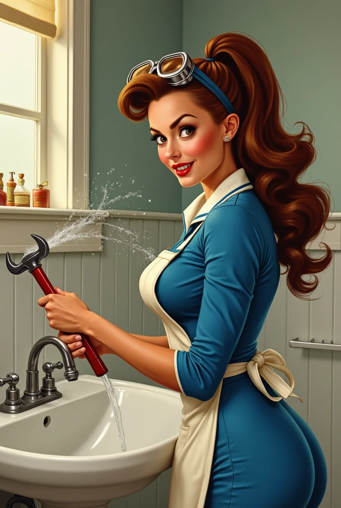 (masterpiece, best quality), 2girls, young teen, ((two women cleaning a room:1.3)), vibrant colors, bright, white, watercolor, (small breats:1.2), (naked:1.4) )close up shot:1.4)