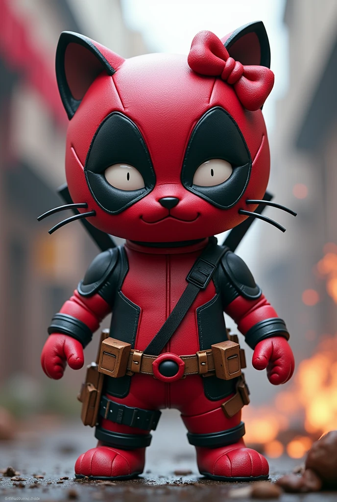 Sanrio's Chococat dressed as Deadpool