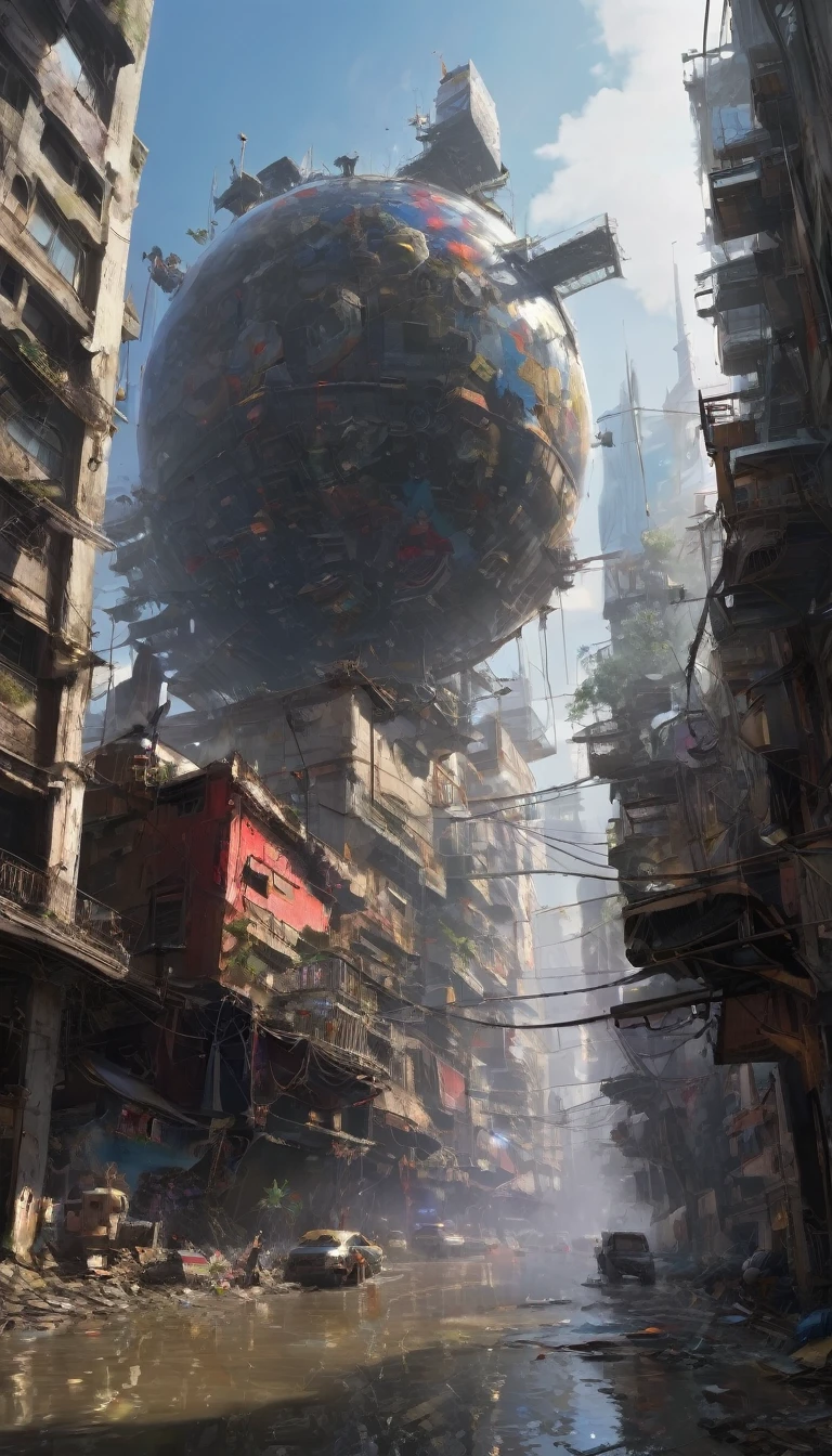 World of chaos, art inspired by Wadim Kashin
