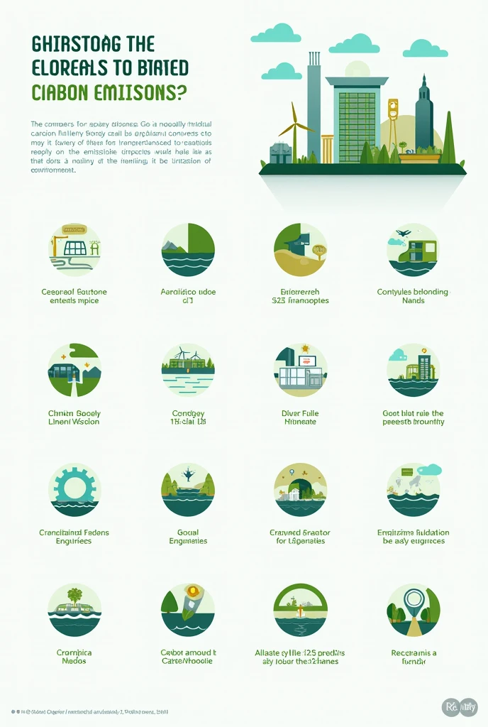 infographic about environmental spesifically about carbon emission