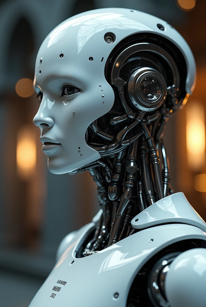 face of robot doing himself a question
