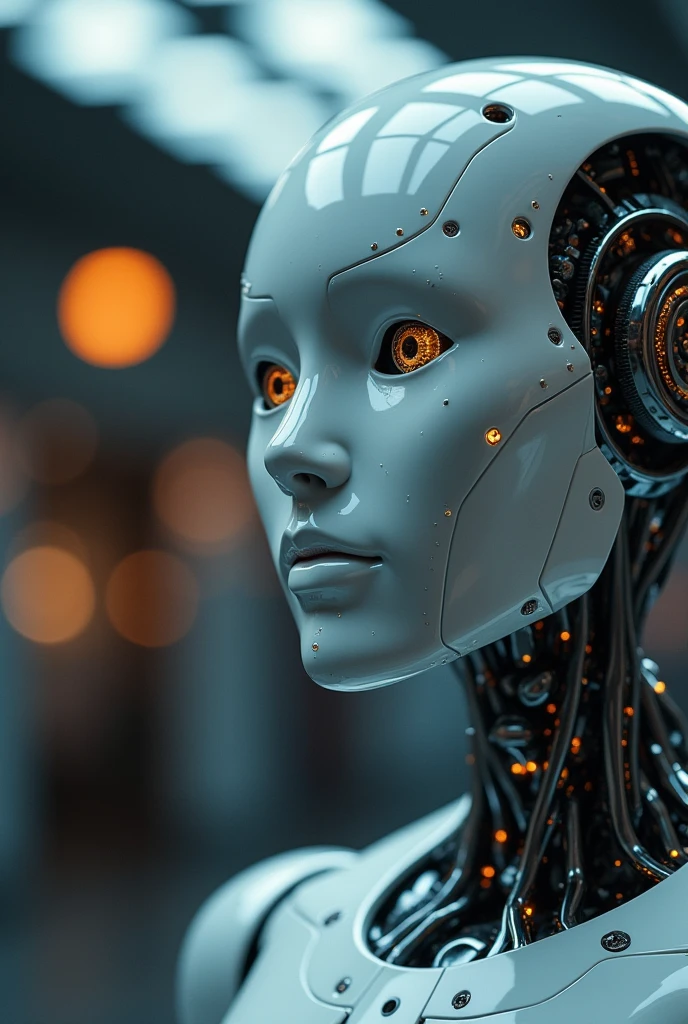 face of robot doing himself a question