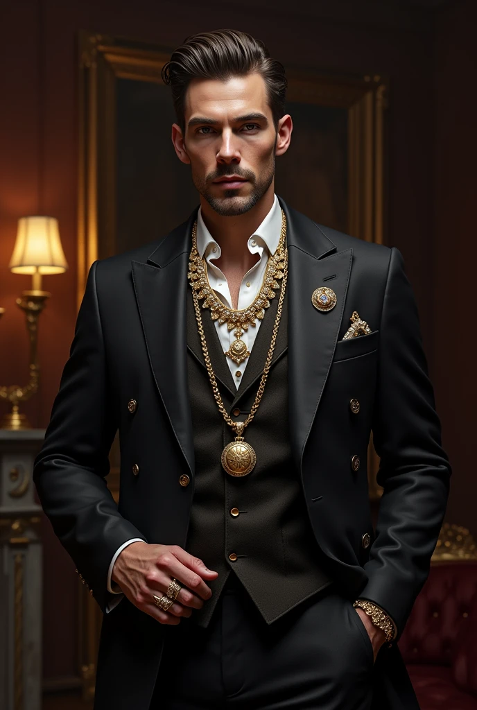 Man with jwellery 