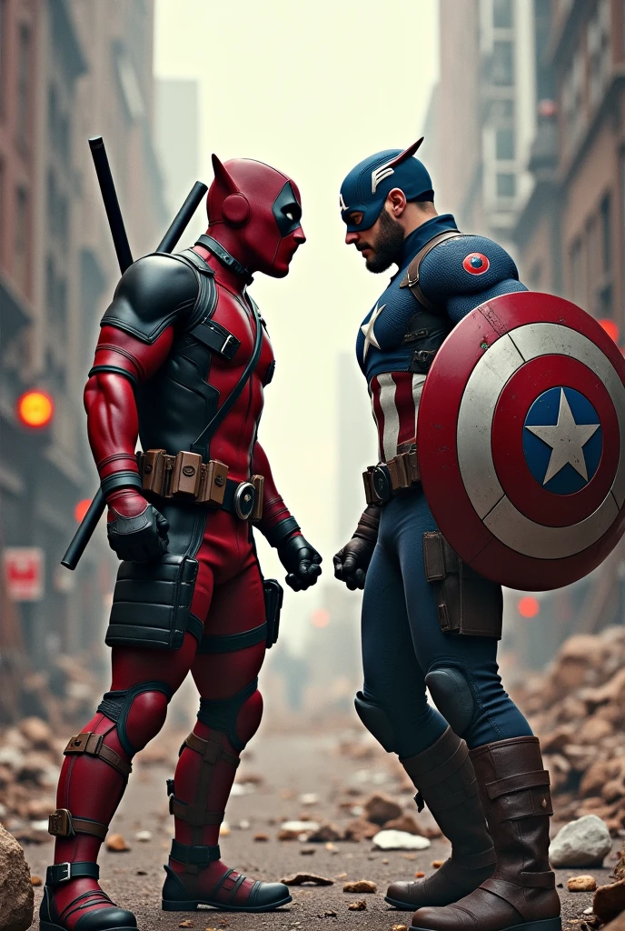 Deadpool en captain america
