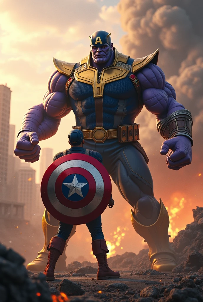 Captain America contre thanos