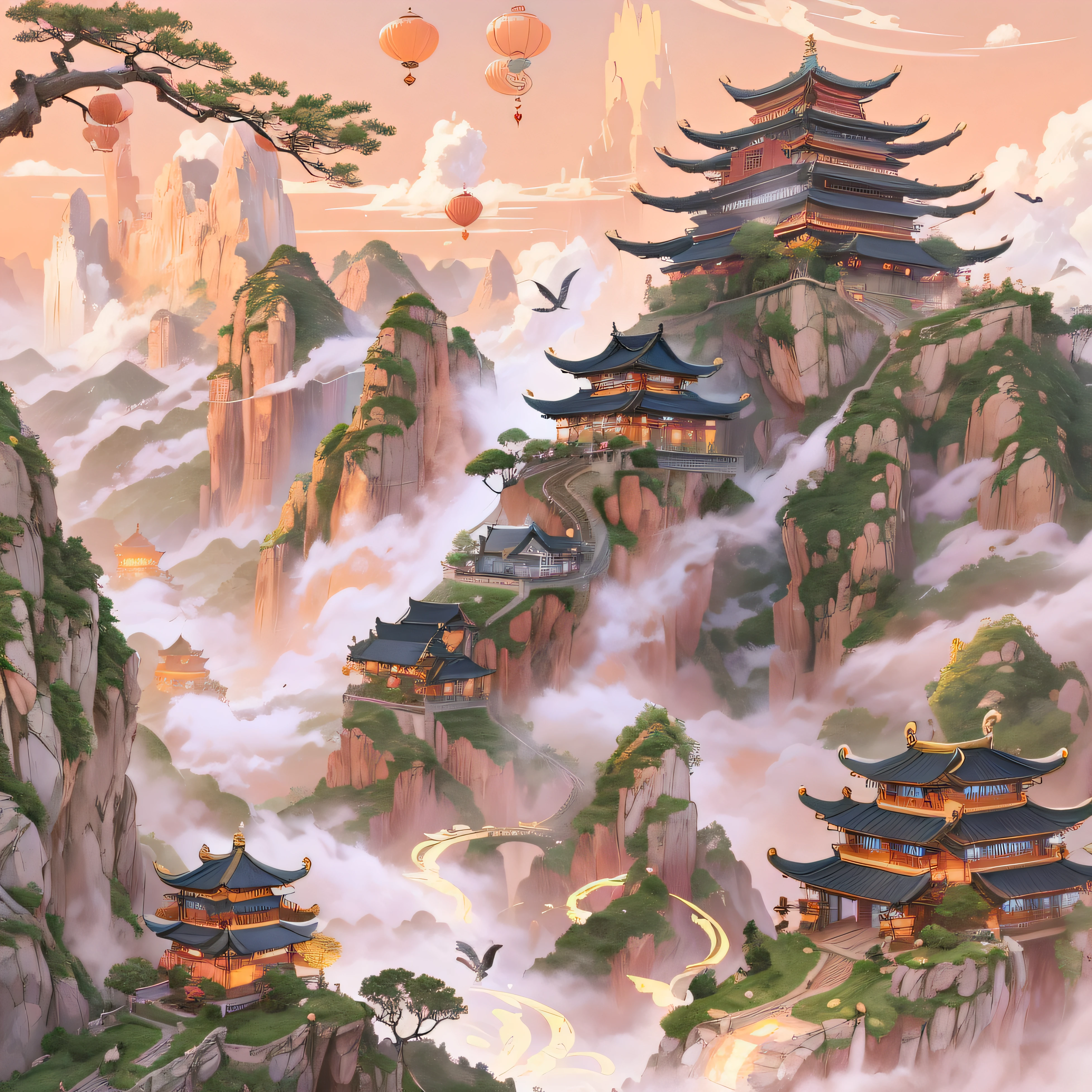 Anime style,Daoist Fairy,Huangshan people,Floating hair,Arm Carvings,All Black Hair,Exquisite Gradient-Colored Shoes,Eye Depiction,Fine black hair,Popmart blind box,Clay texture,Stepping on the Ground,Starry sky background,Natural Lighting,Best quality,Ultra Detail,Art 3D,C4D, OC Renderer, 3D Rendering, 8K,45-degree Perspective,Multiple Expressions,Soundtrack animation,Dynamic poses,Fengshan Mountain, The Southwestern Corner of the Great Zhou Dynasty, It is the highest among the mountains、The Most Precipitous Peak,Legend Has It That a Divine Phoenix Once Landed on This Mountain,Hence the Name。There are Many Heavenly Treasures in Luofeng Mountain, All Important Materials for Refining Pills,But It's Occupied by Ghosts,A Labyrinth is Set Up at the Foot of the Mountain,There's Poisonous Fog in the Labyrinth,There are Also Many Poisonous Insects,Toxic Beast。Even if it is a person from the Ghost Sect,Even the Sect Elders Must Take the Only Route,Safe Ascent。And Fengshan Mountain Prohibits Flying,Whether Sword or Not,Flying people,Or Using Magical Weapons,Spirit Beasts Can't Fly Here,It is Said That This Might Be a Divine Prohibition,To Date, No One Has Solved It Yet